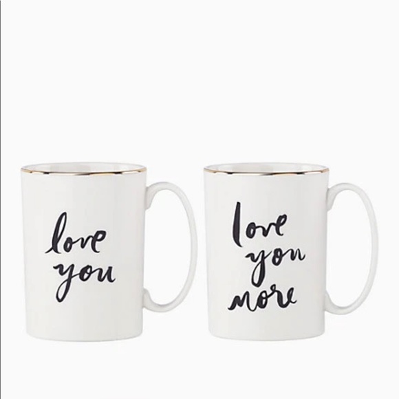 ♠️ NEW!!  Kate Spade gold trim mug set! - Picture 3 of 11